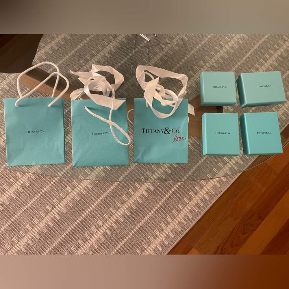 Tiffany and Co Bags, Ribbon and Boxes